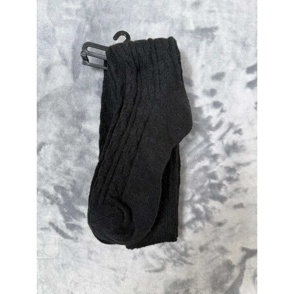 Muk Luks Women’s 2 Pair Pack Knee High Socks Size 6-11 Black